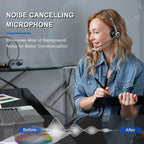 Callez Computer Headset, 3.5mm Cell Phone Headset - Image 2