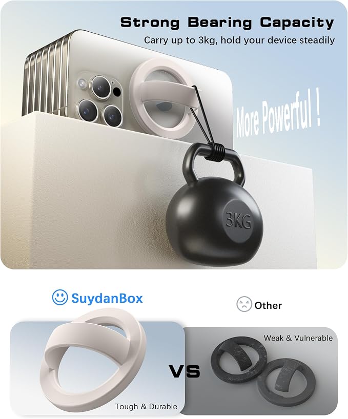 Magnetic Phone Grip, Removable Loop Grip - Image 8