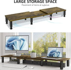 AX WABER Dual Monitor Stand Riser, Monitor Stand - Image 3