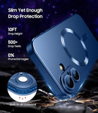 Magnetic for iPhone 16 Plus Case Slim Soft Silicone Bumper Shockproof Metallic - Image 5