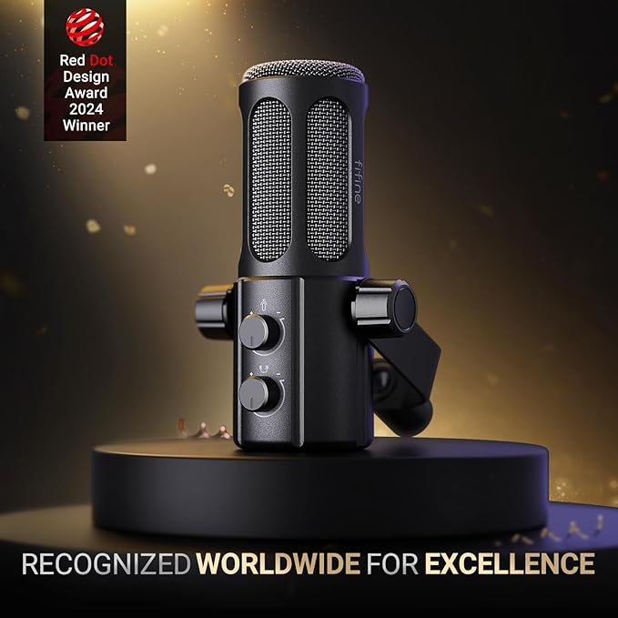FIFINE Podcast Microphone, USB/XLR Vocal Dynamic Microphone - Image 2