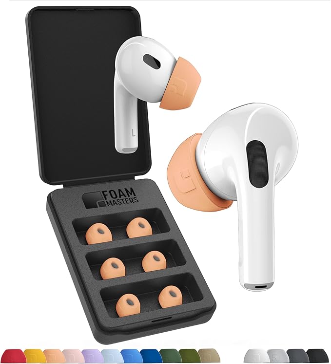 Foam Masters Ultra-Premium Memory Foam Ear Tips by AutoLinePro