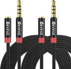 Devinal 3.5mm TRRS Headphone Extension Cable, 1/8" inch Female 4-Pole to Male by Devinal