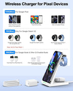 NANAMI Wireless Charger for Google - 3 in 1 Wireless Charging Station Fast - Image 2