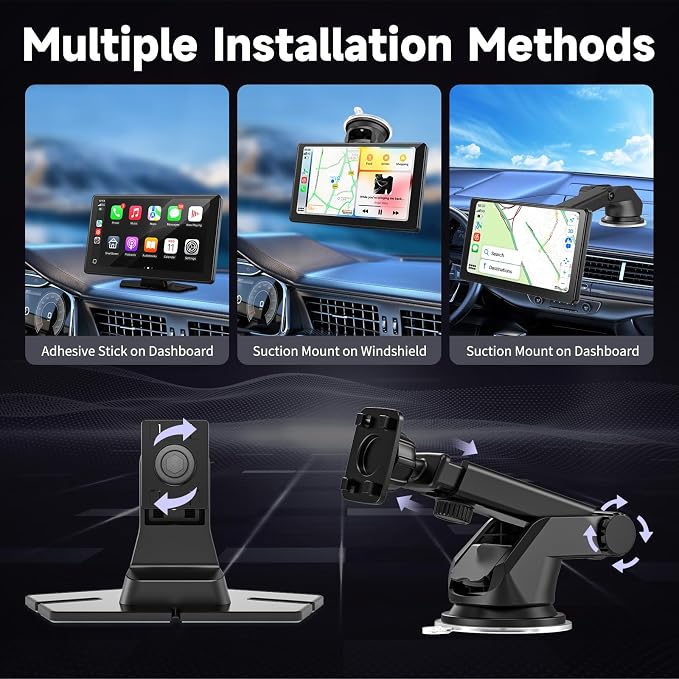 Carplay Screen for Car, Portable Wireless Car Stereo Audio Receivers - Image 7