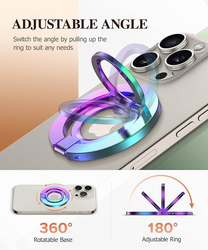 GVIEWIN Magnetic Phone Ring Holder, Compatible - Image 3