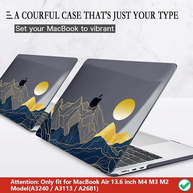 CISSOOK Compatible with MacBook Air 13.6 Inch Case A3240 A3113 A2681, Laptop - Image 3