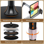 Tablet Floor Stand, 360° Rotation Tablet Holder, Compatible - Image 5
