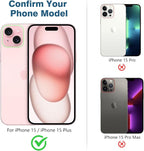 AGVEE 3+3 6 Pack for iPhone 15 6.1" / 15 Plus 6.7" Camera Lens Cover Protector - Image 2