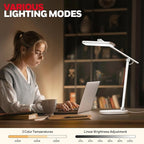 Honeywell Desk Lamp for Home Office, H4 Sunturalux™ Eye-Caring LED Desk Light - Image 2