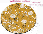 Round Mouse Pad, Cute Floral Mouse Pad - Image 4