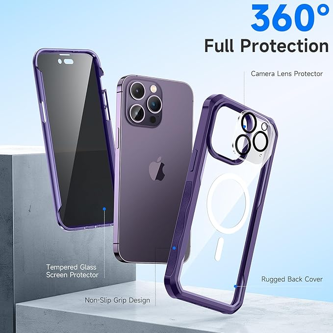 seacosmo for iPhone 14 Pro Max Case, Full Body Bumper - Image 2