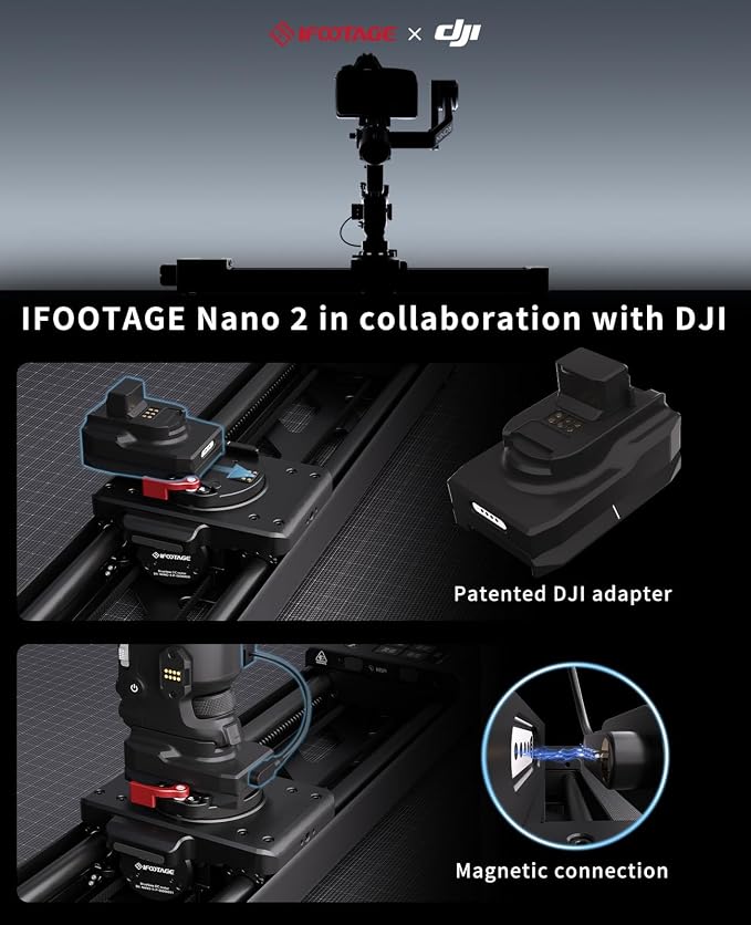 IFOOTAGE Shark Slider Nano II-660 Motorized Camera Shark Slider, Mobile APP/IPS - Image 2