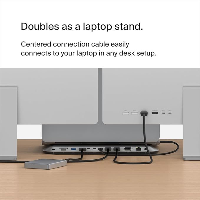 Belkin Connect 11-in-1 Universal USB-C Pro Dock w/ 3-Monitor Support, Silicon - Image 6