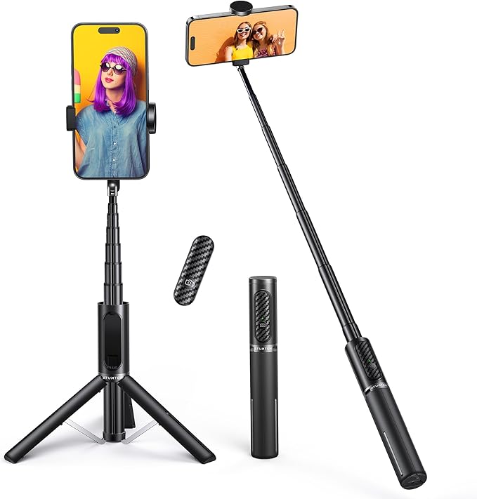 ATUMTEK Selfie Stick Tripod, Extendable 3 in 1 Aluminum Bluetooth Selfie Stick by ATUMTEK