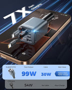 SUPERONE 6 in 1 Retractable Car Charger - Image 2