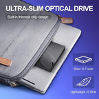 External CD/DVD Drive for Laptop, Ultra Slim CD Burner USB 3.0 Hub - Image 7