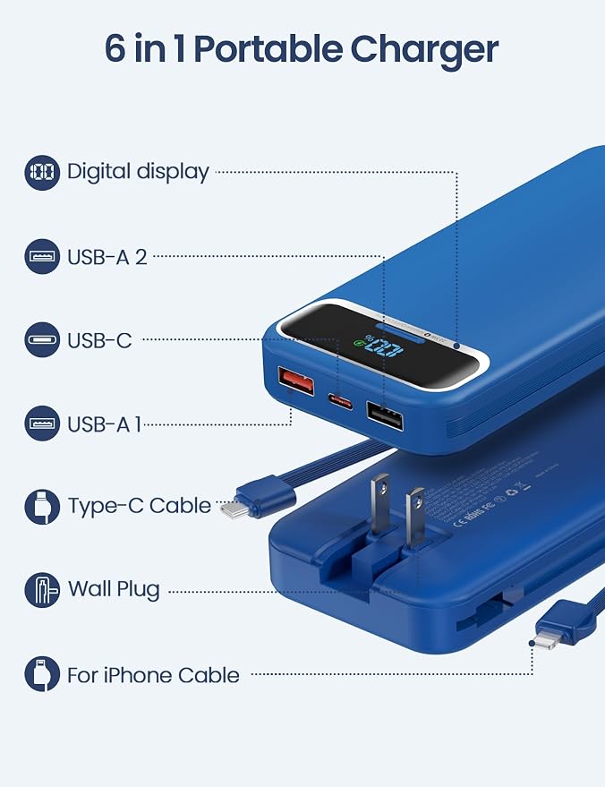 12000mAh Lightweight-Portable-Charger-Power-Bank - Image 2