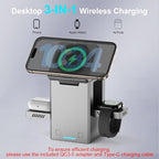 25W 3 in 1 Charging Station for Apple Devices, Auto Open/Close Mag-Safe - Image 4