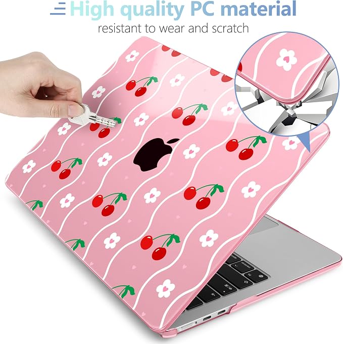 MEEgoodo Case for M4/M3/M2 MacBook Air 13.6 inch Case 2025 2024 2022, Fit Model - Image 4