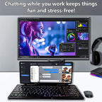 12.8" Portable Touchscreen Keyboard Monitor Stretched Bar Screen Extender - Image 7