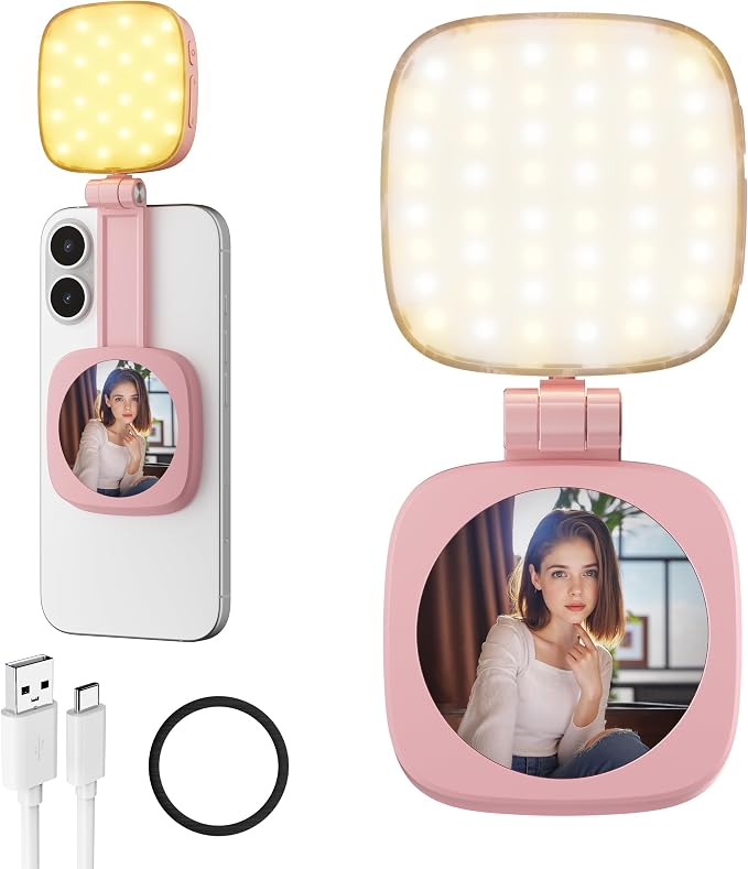 Magnetic Selfie Light for Phone: 5 Led Mode by WelcometoCocobeen