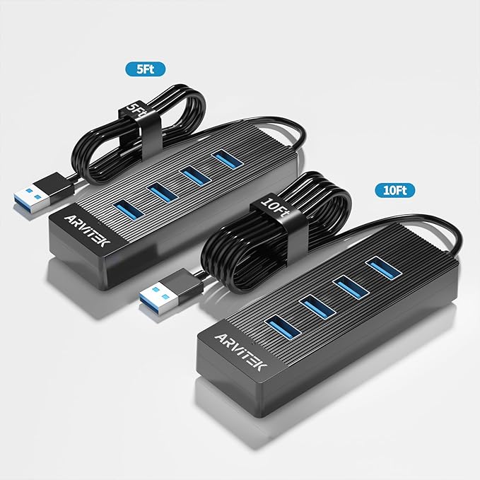 10Ft 4-Port USB 3.0 Hub Long Cable - Image 7