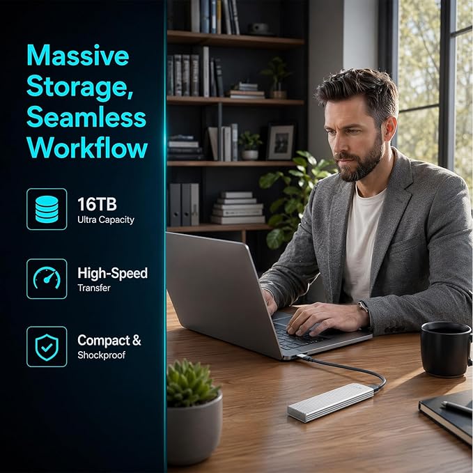 Tinycarry 16TB Large-Capacity Type-C Portable Mini SSD, Tinycarry 16TB External - Image 6