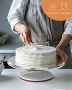 Kootek Aluminium Alloy Revolving Cake Stand 12 Inch Rotating Cake Turntable - Image 6