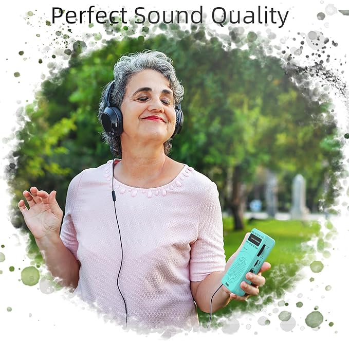 PRUNUS J-166 Portable Radio AM FM, Battery Operated Radio - Image 2