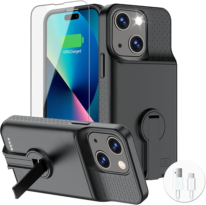 Battery Case for iPhone 15/15 Pro, Charging Case by GINFOXI