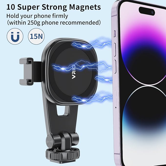VRIG MG-03 Magnetic Phone Tripod Mount, Tripod Mount - Image 3