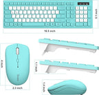 Wireless Keyboard and Mouse Combo, Full-Sized Quiet Wireless Keyboard and - Image 9