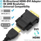 DVI to HDMI Adapter, Laptop – Gold-Plated Connectors - Image 2
