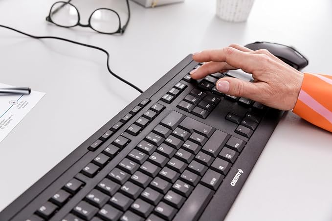 CHERRY Stream Keyboard Wired USB SX Scissors Mechanism QWERTY Whisper-Quiet - Image 3