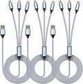 IDISON Multi Charging Cable, 3 in 1 Charging Cable Nylon Braided Multiple USB by MPATIBY