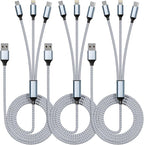 IDISON Multi Charging Cable, 3 in 1 Charging Cable Nylon Braided Multiple USB by MPATIBY