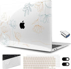 MEEgoodo for MacBook Air 13.3 inch Case 2021 2020 2019 2018 A2337 M1 A2179 A1932 by MEEgoodo