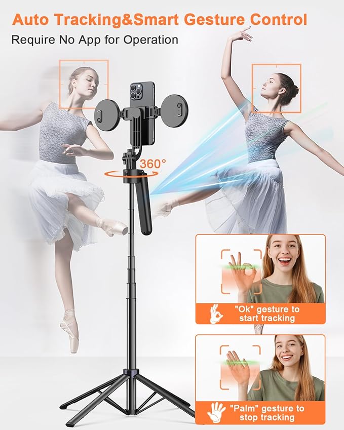 71” Auto Face Tracking Tripod for iPhone - Image 2