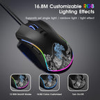 HITIME XVX Wired Gaming Mouse, 12000 DPI RGB Mouse - Image 5