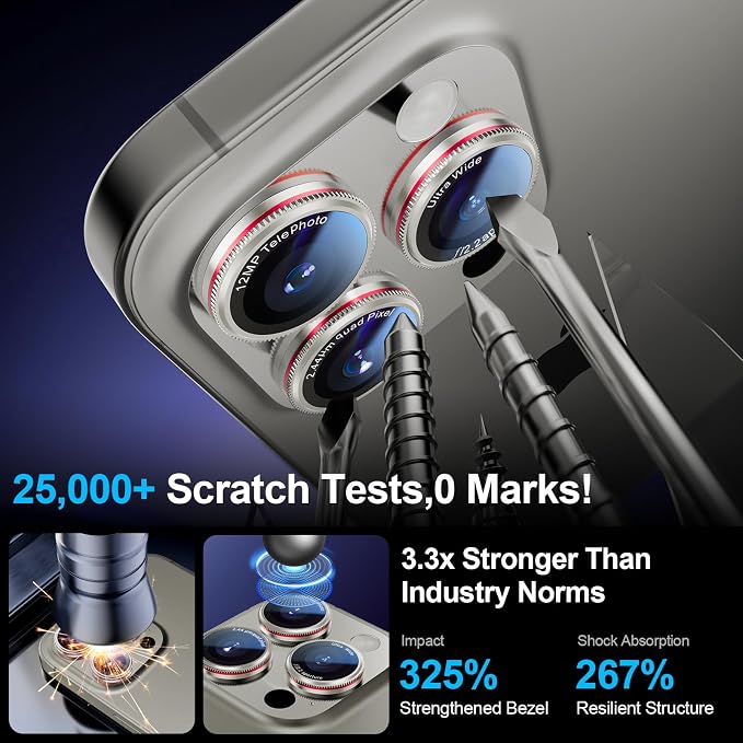 X-it 2 Pack Camera Lens Protector, Shatterproof Anti-Scratch Ultra HD Camera - Image 5