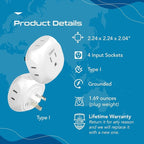 Ceptics Australia, New Zealand, China Travel Plug Adapter by - Image 8