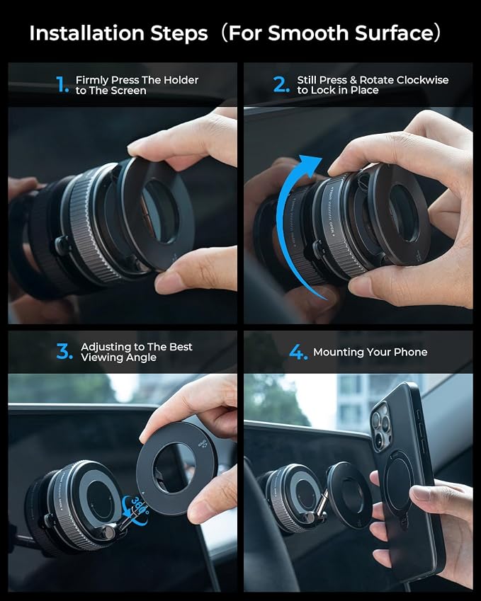 MRGLAS 2026 Upgraded Vacuum Magnetic Phone Holders - Image 9