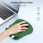 TECKNET 2 Pack Mouse Pad with Wrist Support, Ergonomic Gaming Mouse Pad Pain - Image 3