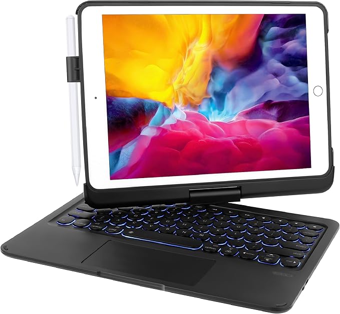 QUARK Keyboard Case for iPad Pro 9.7 inch 6th Gen / 5th Gen, 360° Rotatable by QUARK