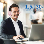 Wireless Headset with Mic, 2.4GHz Bluetooth Headset with AI Noise Cancelling - Image 4