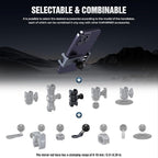 Motorcycle Phone Clip Kit, Anti-Theft Double Socket Arm/Angled Bolt-Head - Image 6