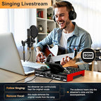 Audio Mixer, Sound Board for Pc/Phone Live Streaming Singing Gaming, Sound - Image 5