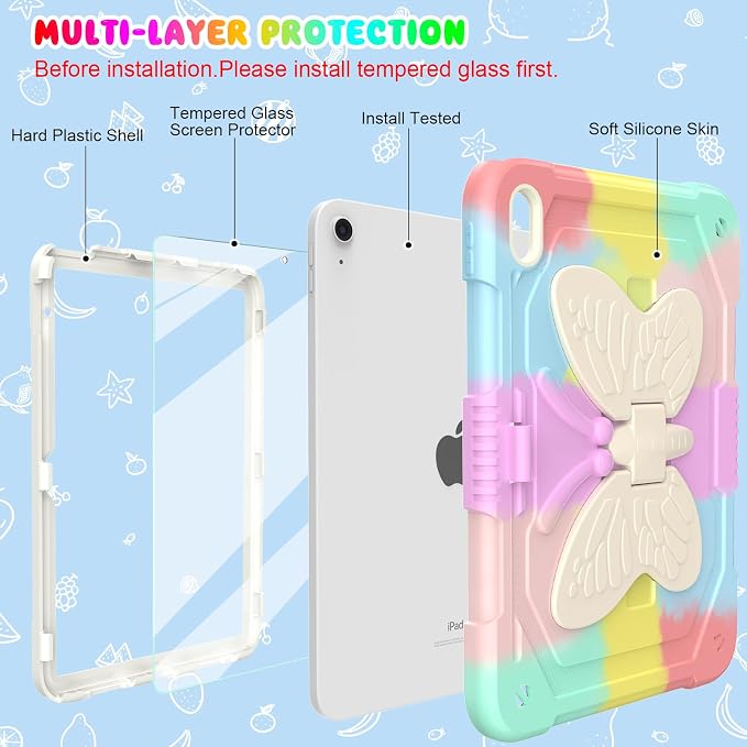BLOSOMEET Cute Pink iPad A16 11th/10th Generation Case - Image 3
