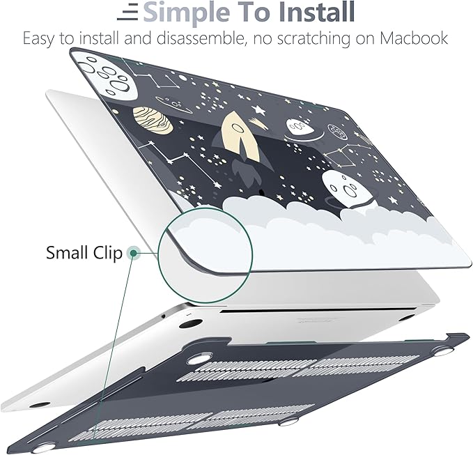 Batianda Case for M1 MacBook Air 13 Inch Model A2337 A2179 A1932 2021 2020 2019 - Image 4